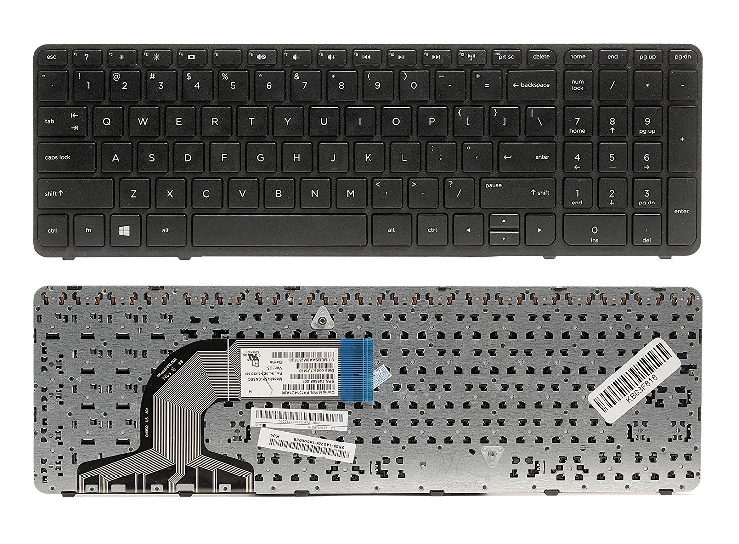 hp 15t keyboard