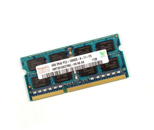 4gb Pc3-10600s Ddr3 1333 Laptop SODIMM Memory