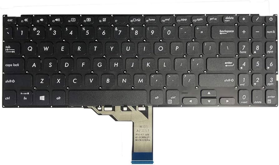 ASUSx512 x512ua Black Backlight Keyboard