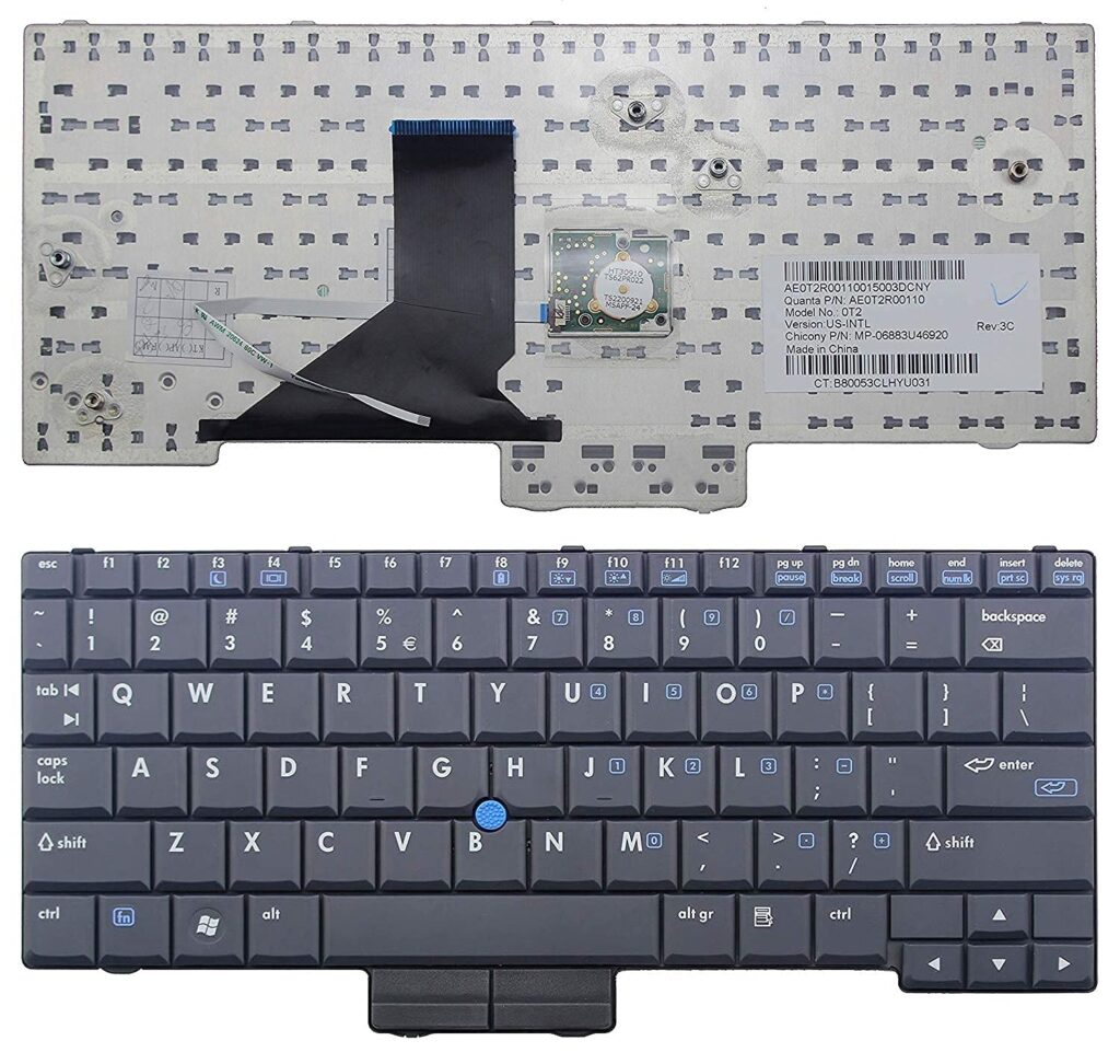 hp elitebook 2510 2530 2510P 2530P 2540P keyboard replacement