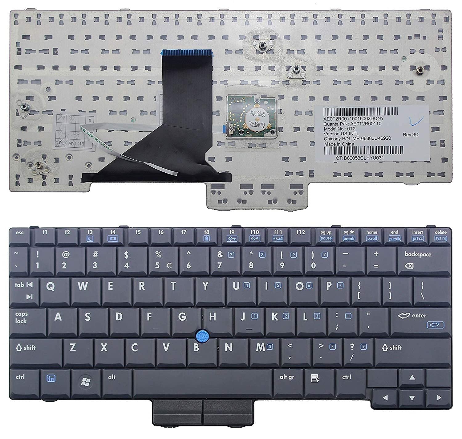 2 hp elitebook 2510 2530 2510P 2530P 2540P keyboard replacement