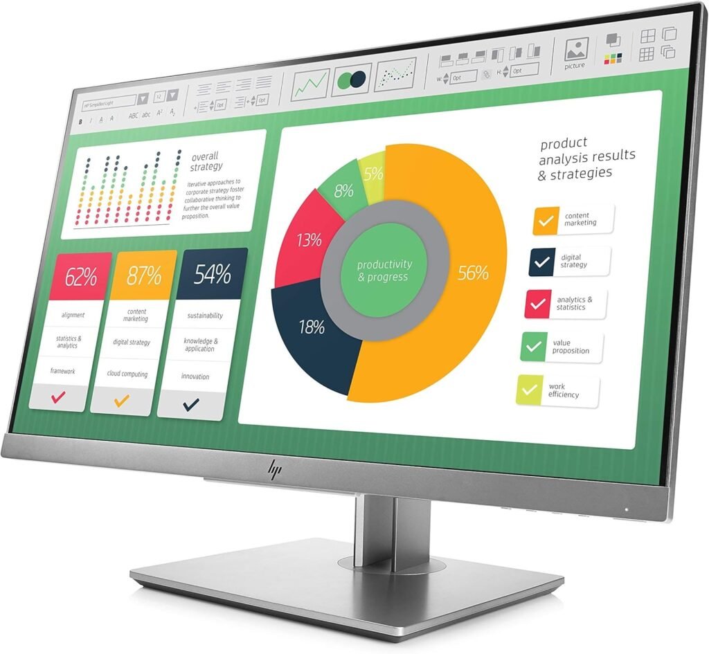 HP EliteDisplay E223 21.5-inch FHD IPS Monitor