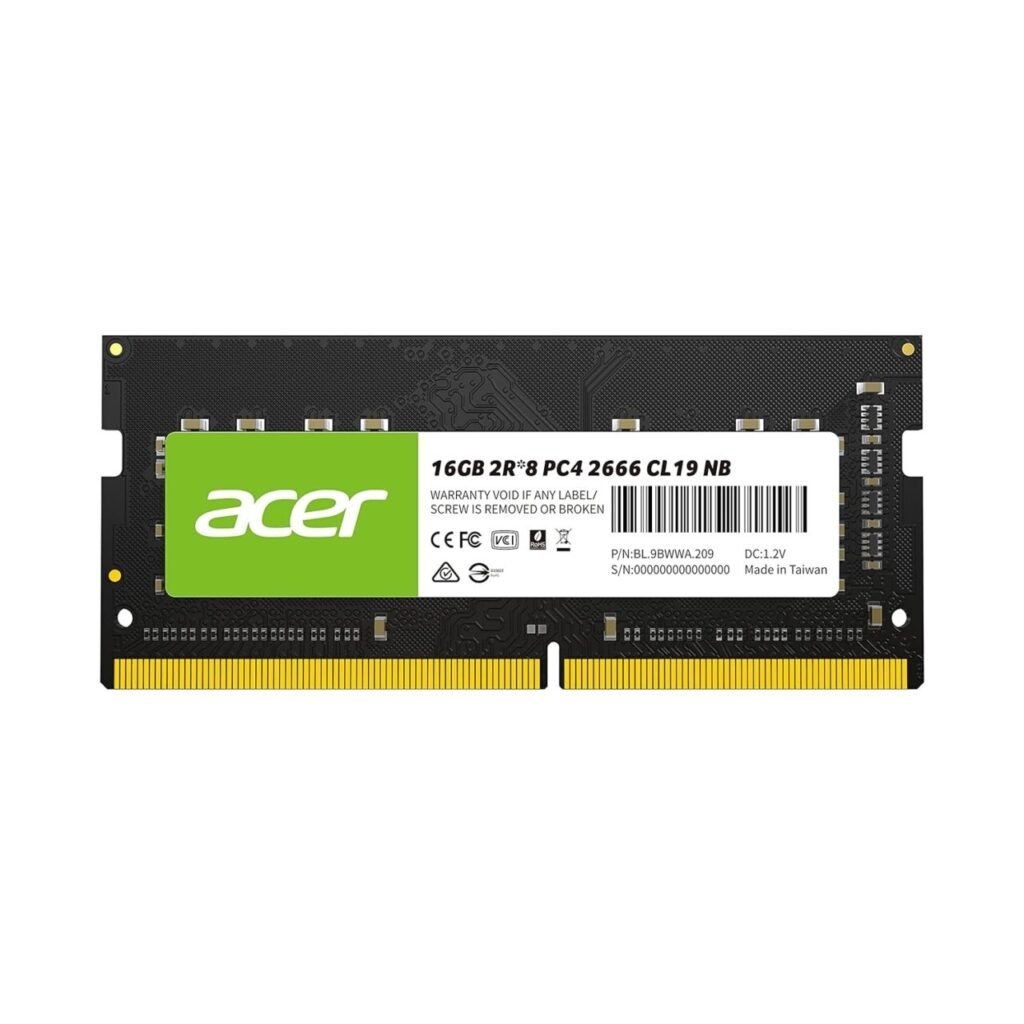 16GB RAM for Acer Nitro 5 AN515-51 DDR4 2400MHz SODIMM PC4-19200 (PC4-2400T) Laptop Ram Memory Upgrade Module