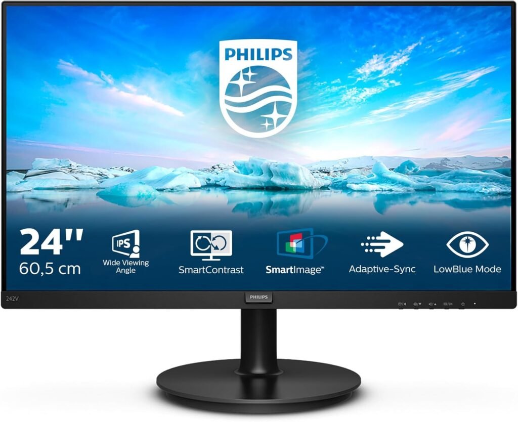 Philips 242V8A - 24 Inch FHD Monitor,75Hz,