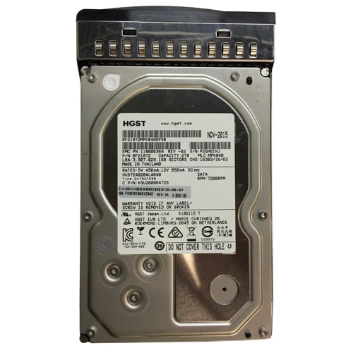 2TB Hgst Emc 7.2k 3.5' Hardisk Pn 118032816