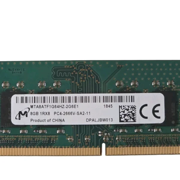Micron 8GB DDR4 1Rx8 PC4-2666V-SA2 MTA8ATF1G64HZ-2G6D1 So-DIMM Laptop RAM Memory