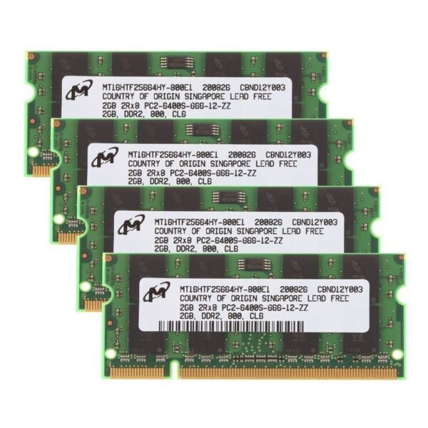 Micron 2GB (1x2GB) SODIMM DDR2 PC2-6400 800MHz Laptop RAM