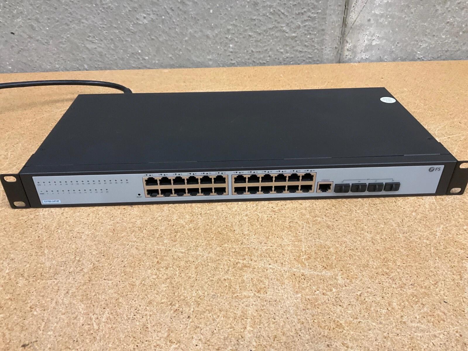 FS S3700-24T4F 24-Port 100/1000BASE-T Gigabit Managed Switch with 4 SFP FS S3700-24T4F 24-Port 100/1000BASE-T Gigabit Managed Switch with 4 SFP