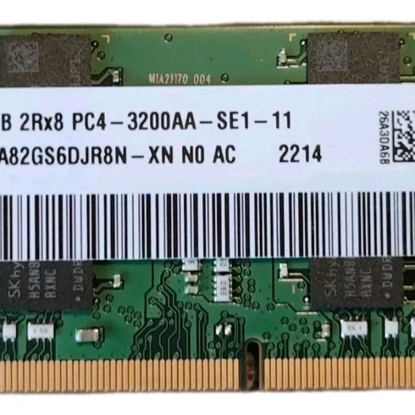 SK Hynix HMA82GS6CJR8N-XN 16GB DDR4 3200 16GB 2Rx8 PC4-3200AA-SE1-11 for Laptop