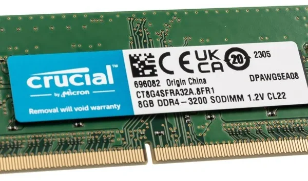 crucial 8gb ddr4 3200 sodimm Laptop RAM Memory