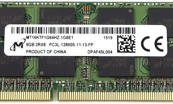 8GB Micron DDR3 1600 MHz PC3-12800 1.35V Laptop RAM Memory MT16KTF1G64HZ-1G6E1