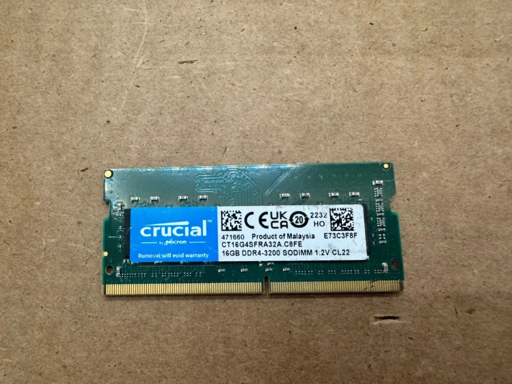 Crucial CT16G4SFRA32A memory module 16 GB 1 x 16 GB DDR4 3200 MHz Laptop Ram Memory