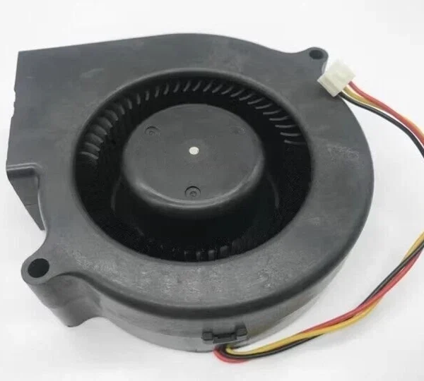 Nidec 9cm Turbo Cooling Fan (D09F-24SS2, 24V, 0.25A). Reliable 3-wire cooling solution for industrial machinery and electronics.