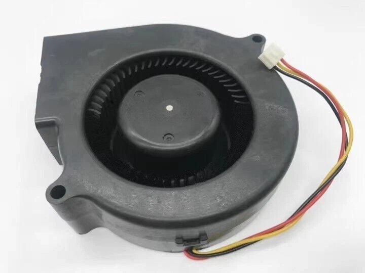 Nidec 9cm Turbo Cooling Fan (D09F-24SS2, 24V, 0.25A). Reliable 3-wire cooling solution for industrial machinery and electronics.