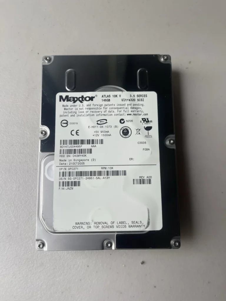 Maxtor Atlas Ultra 320 SCSI 3.5 Series 146GB RPM 10K Hard Drive