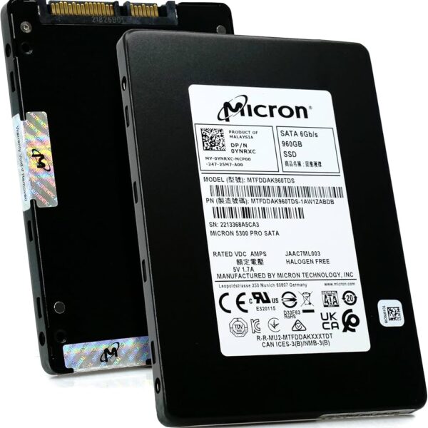 480GB Micron 5100 MAX SATA III SSD
