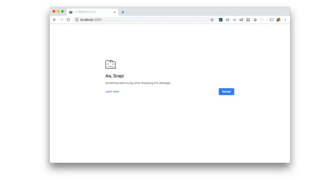 browser crashes 