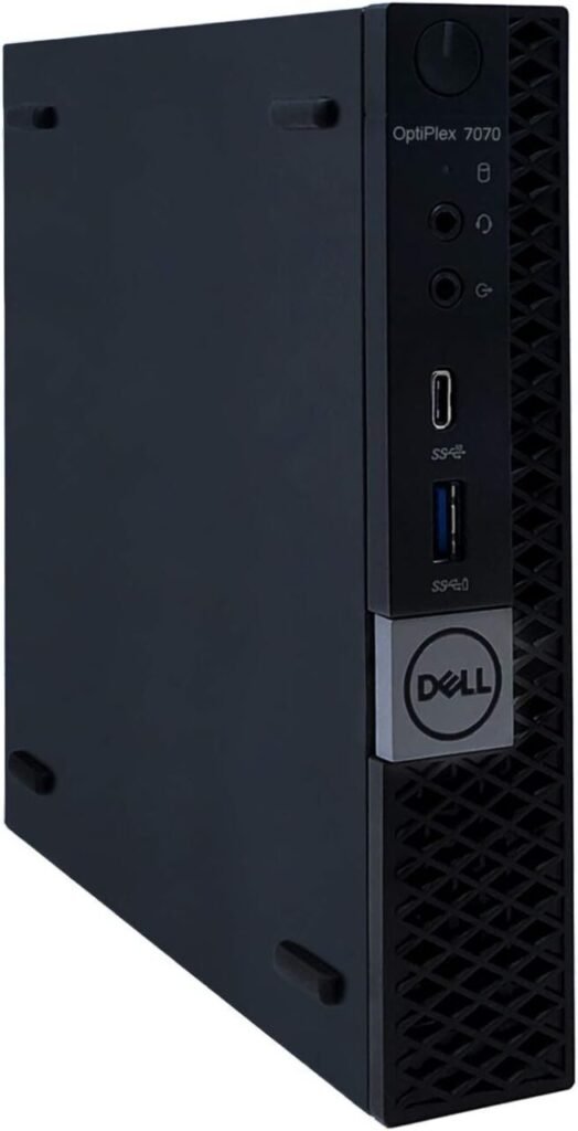 Dell Optiplex 7070 MFF Micro Form Factor Desktop 9th Gen Intel Core i7-9700T 8-Cores 16GB DDR4 RAM, 512GB SSD,