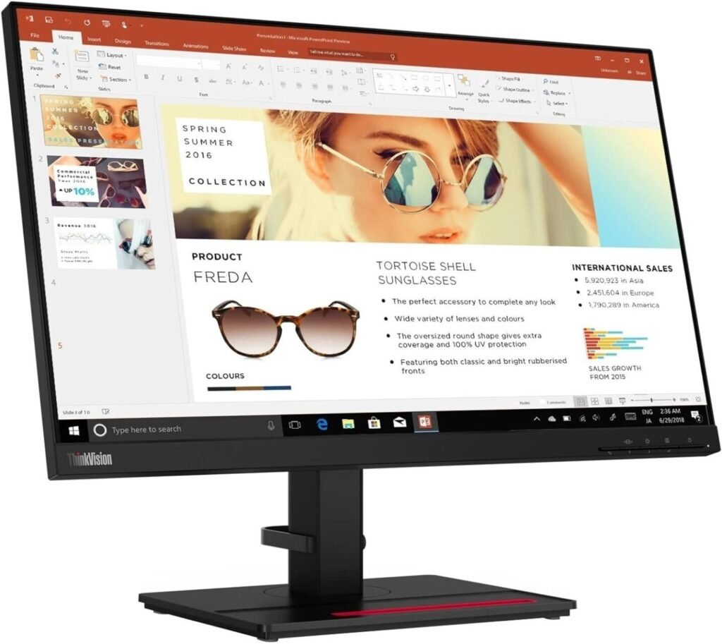Lenovo ThinkVision P24h-2L 23.8" QHD WLED LCD Monitor