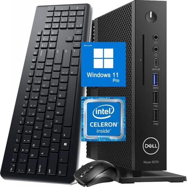 Dell Wyse 5070 Mini Desktop Computer, Intel Celeron J4105, 8GB RAM, 256GB SSD