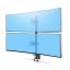 Vertical Stacking Dual Monitor Mount